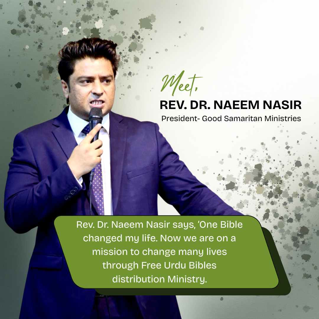 Rev. Dr. Naeem Nasir - Free Urdu Bibles - Good Samaritan Ministries